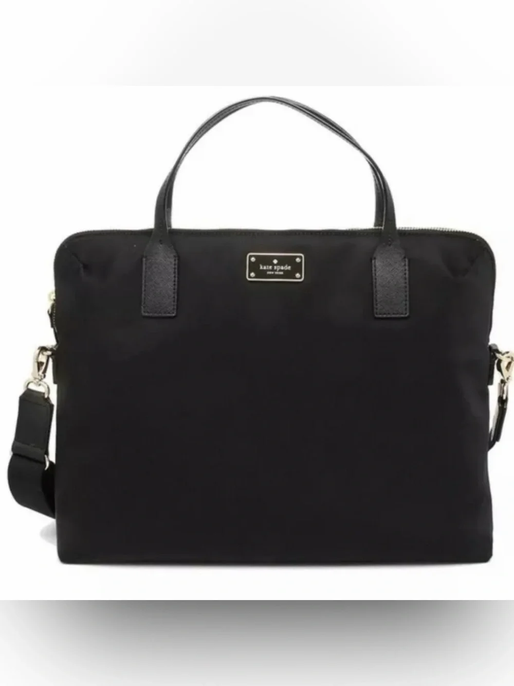 Kate Spade Blake Daveney Laptop Computer Briefcase Crossbody Bag Black